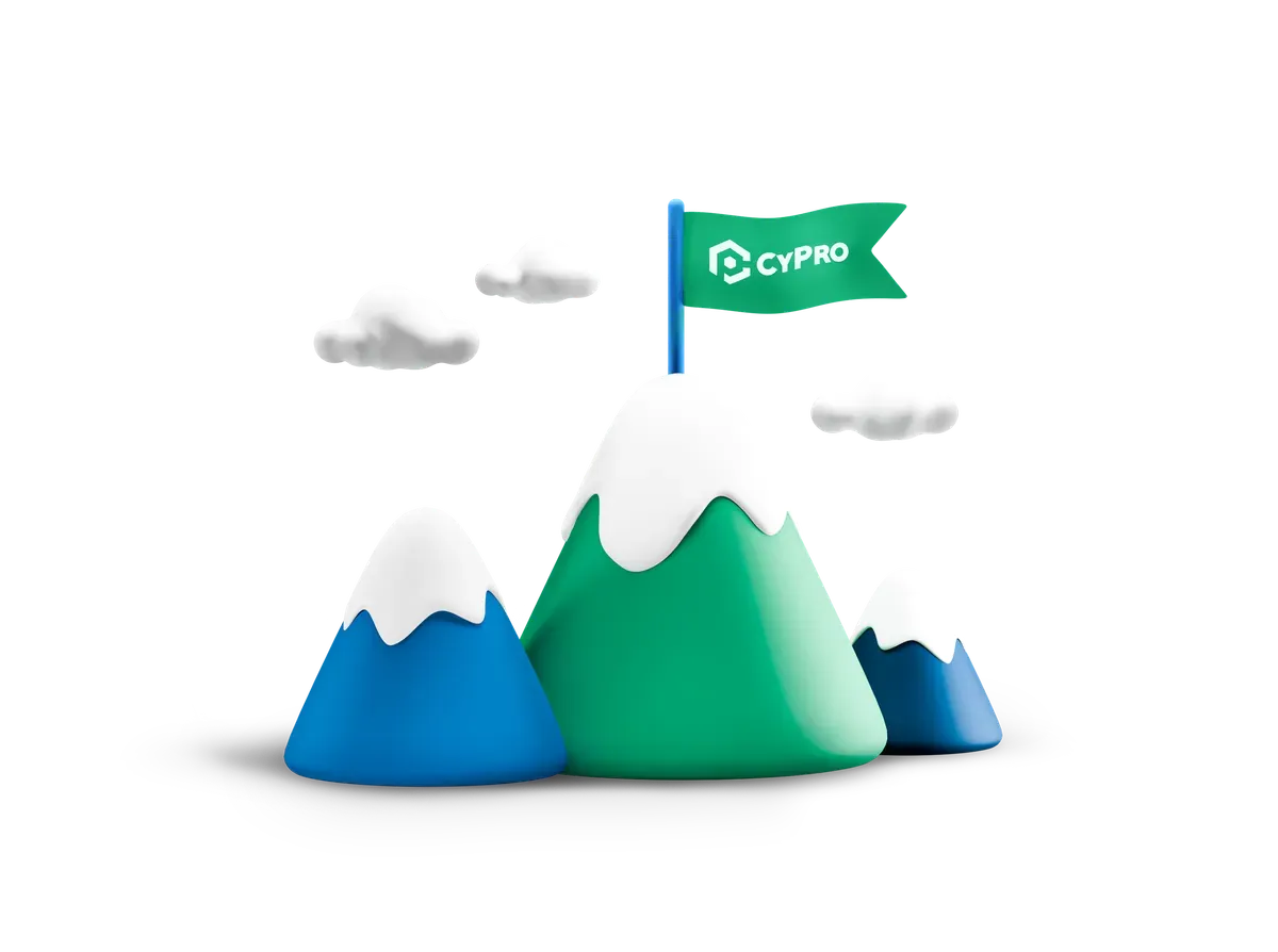 3D mountain summit with a flag, for Drupal 11 with the widest PHP choice