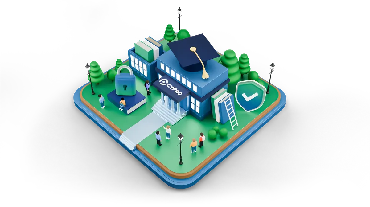 3D university campus, for Moodle