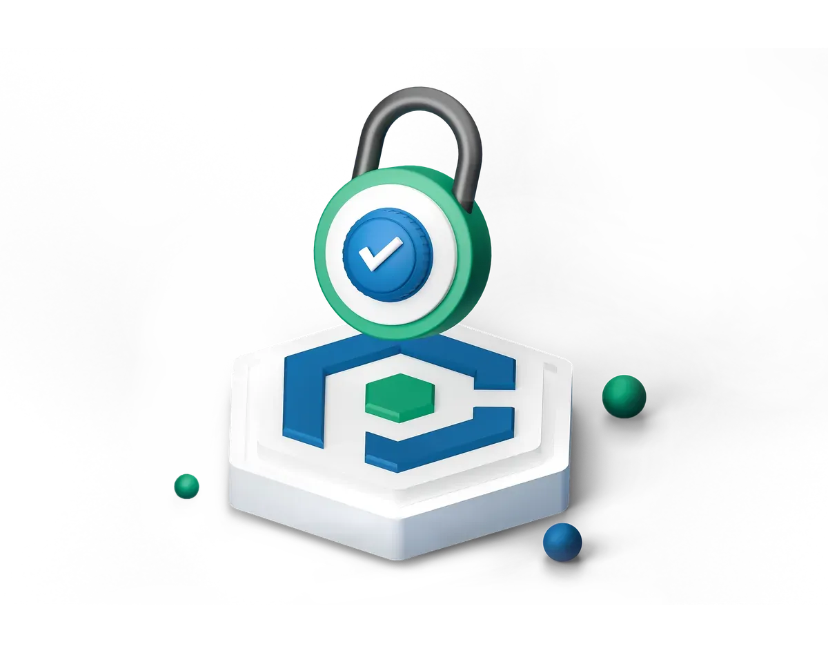 3D padlock on a shield base, for OpenMage's own security fixes