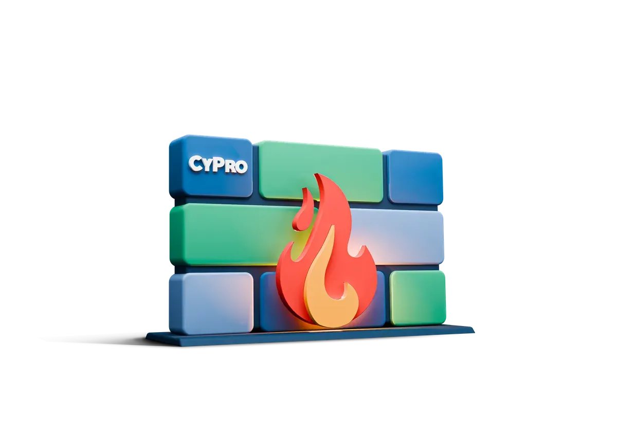 3D brick firewall holding back a fire, for the interim settings
