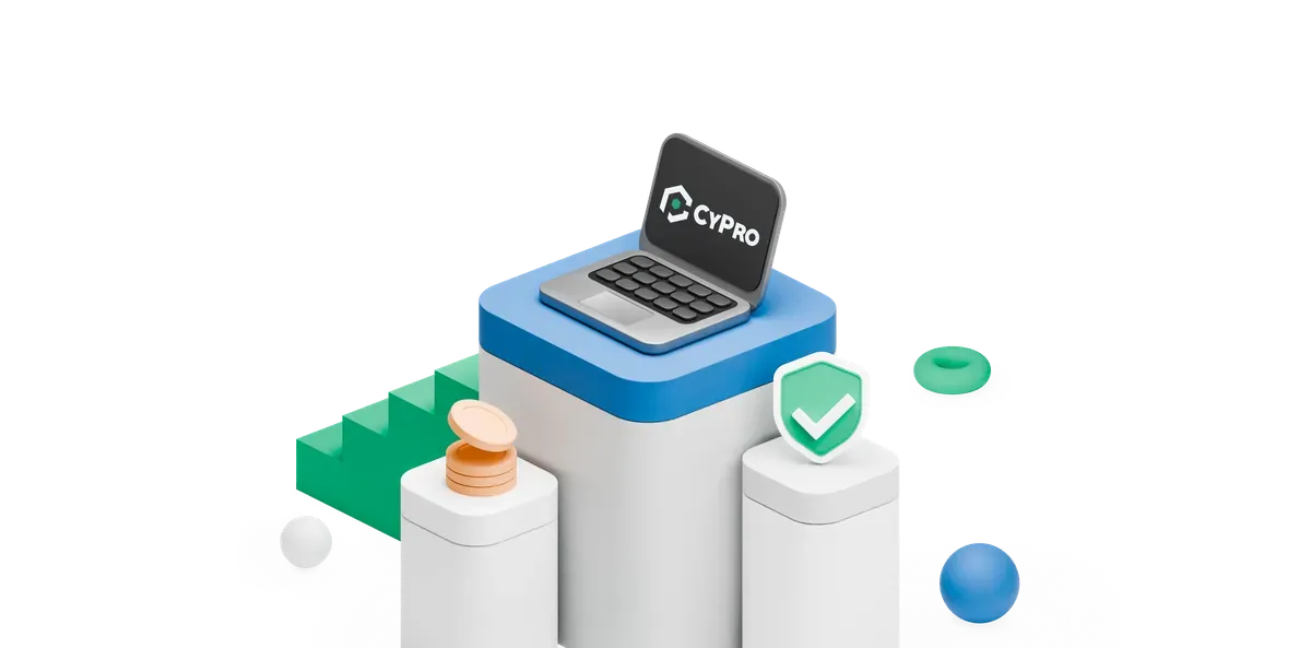 3D laptop on building blocks with a green tick, for updating PHP behind a WordPress site